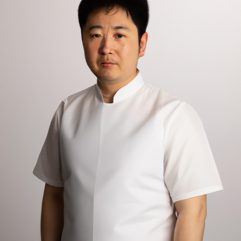 셰프 AI 생성 이미지, 미니멀 화이트 앞치마, 스튜디오 소프트 라이트, 고해상도