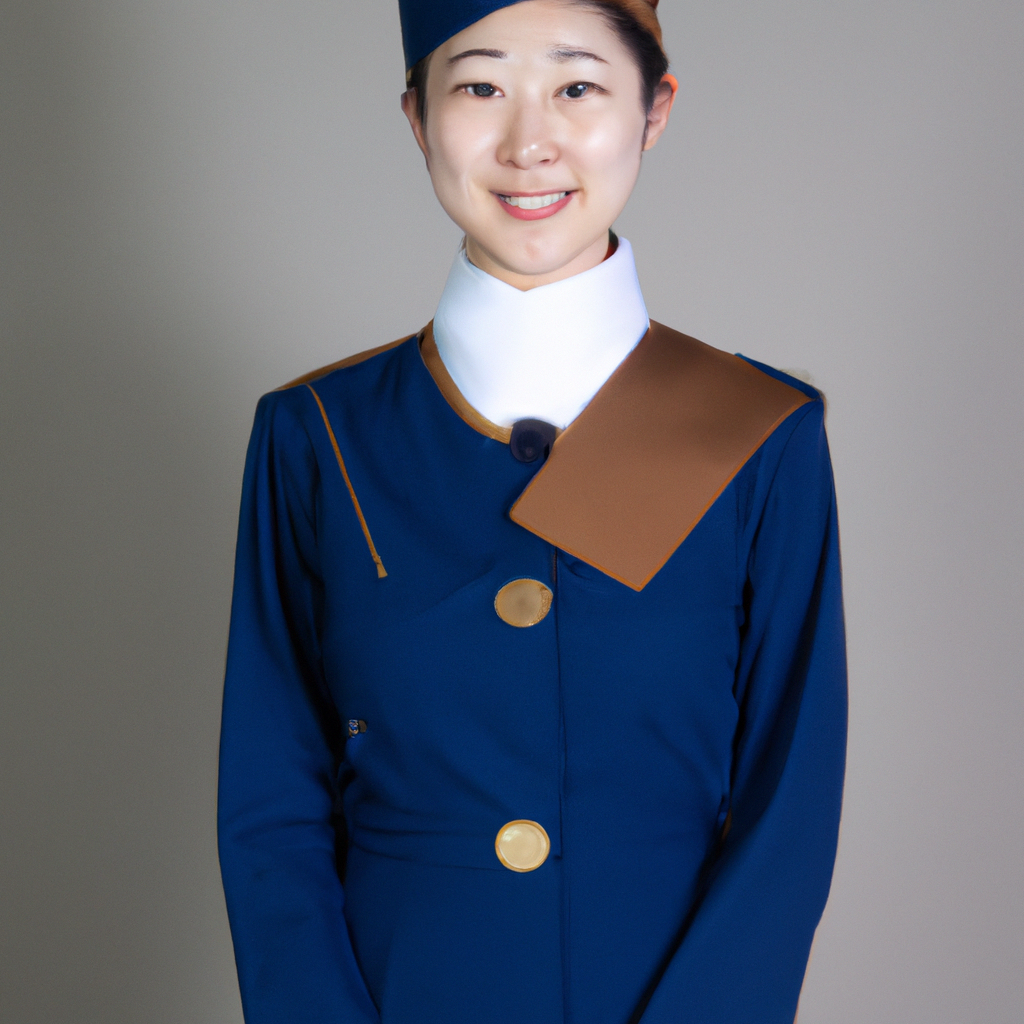 서비스 스태프 AI 생성 이미지, 미니멀 유니폼, 친절한 미소, 스튜디오, 고해상도